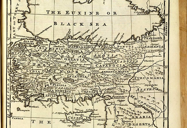 Ancient Turkey Map